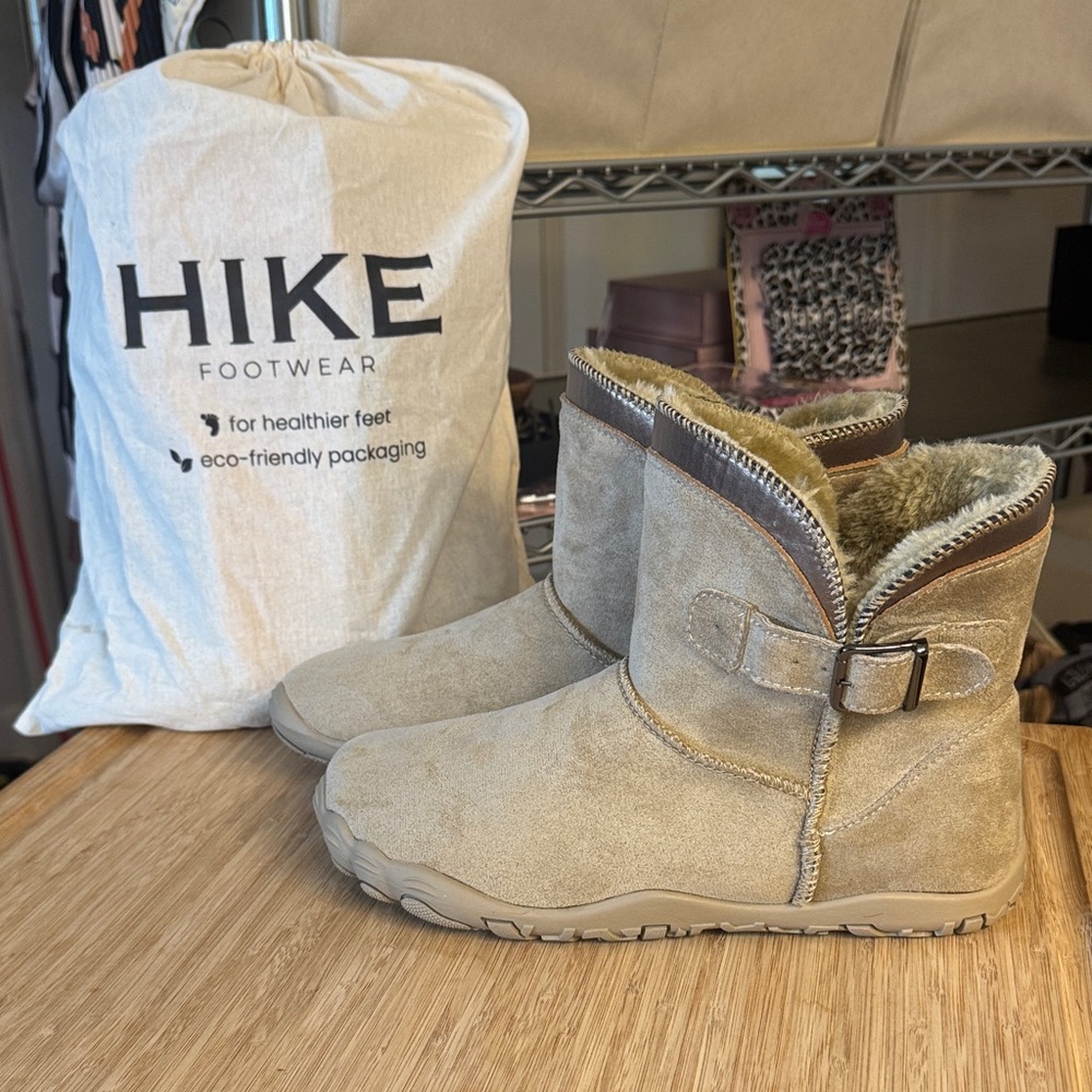 #306: Cozely - LightTan Ankle Boots with Rose Gild trim 🤩 - Picture 2 of 8